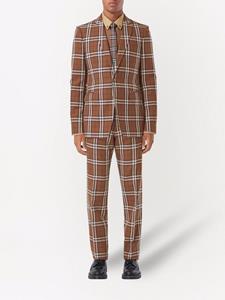 Burberry Geruite pantalon - Bruin