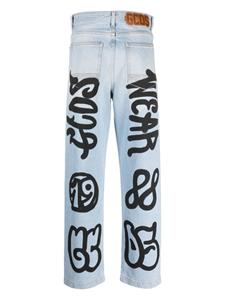 GCDS Jeans met wijde pijpen - Blauw
