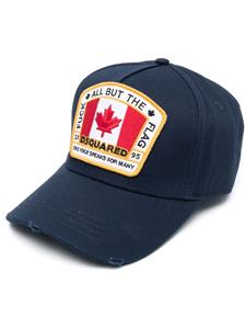 DSQUARED2 Canadese patch baseball cap - Blauw