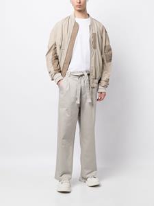 izzue Broek met wijde pijpen - Beige