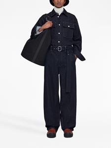Jeans met wijde pijpen - Blauw