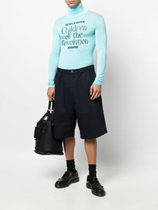 rafsimons Raf Simons Geplooide bermuda shorts - Blauw