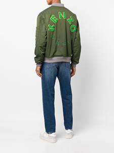 Kenzo Bomberjack met logopatch - Groen