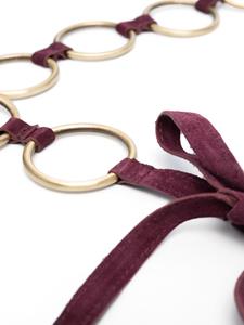 PAULA Riem met metalen ringen - Paars