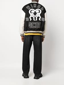 GCDS Bomberjack met logopatch - Zwart
