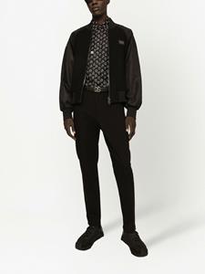 dolce&gabbana Dolce & Gabbana Bomberjack met label - Zwart