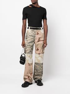 marineserre Marine Serre Broek met patchwork - Groen