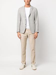 Incotex Broek met geborduurd logo - Beige