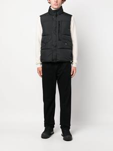 Stone Island Bodywarmer met Compass-logopatch - Zwart