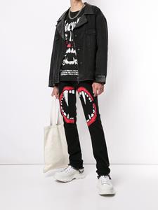Haculla Bikerjack met print - Zwart