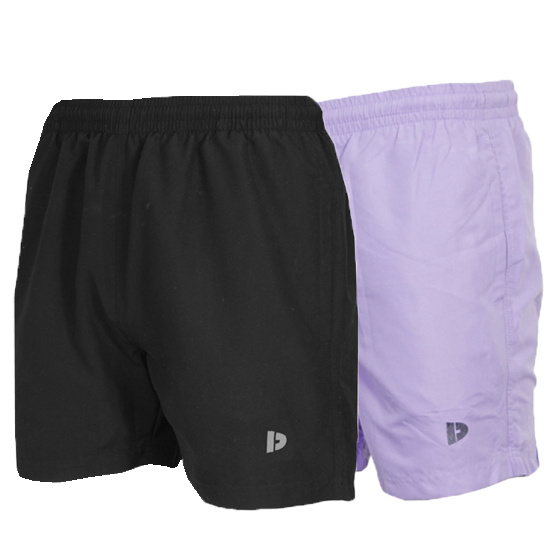 Donnay Donnay Heren - 2-Pack - Kort Sport/zwemshort Toon - Zwart & Lavendel