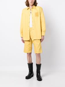 rafsimons Raf Simons Shorts met logopatch - Geel
