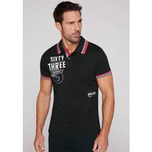 CAMP DAVID Poloshirt, mit mehreren kleinen Folien-Prints