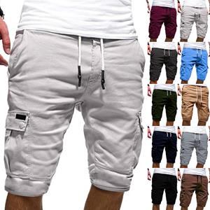 Cooperate Men's Summer Casual Outdoors Casual Patchwork Pockets Overalls Sport Tooling Shorts Pants