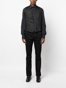 Lardini Gilet met logopatch - Zwart