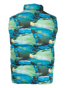 ERL Bodywarmer met print - Blauw