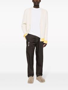 Adish Broek met contrasterende stiksels - Bruin
