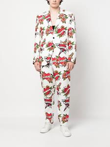 philippplein Philipp Plein Broek met hartprint - Wit