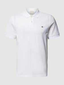 Gant Shield Piqué Poloshirt Wit