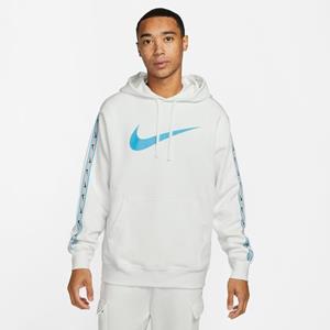 Nike Hoodie NSW Sportswear Repeat Fleece - Wit/Blauw
