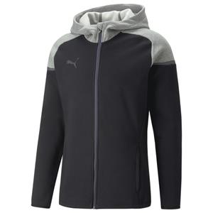 PUMA Hoodie teamCUP Casuals - Zwart/Grijs