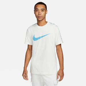 Nike T-shirt NSW Repeat Sportswear - Wit/Blauw