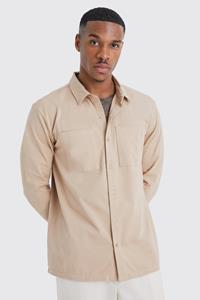 Jersey Utility Overhemd, Taupe