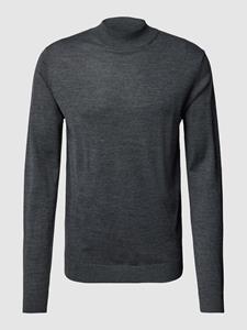 SELECTED HOMME Strickpullover "SLHTOWN MERINO COOLMAX KNIT MOCK B NOOS"