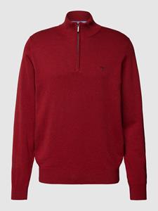 FYNCH-HATTON Rundhalspullover rot (1-tlg)