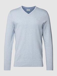 TOM TAILOR Strickpullover BASIC V-NECK mit 100% Baumwolle