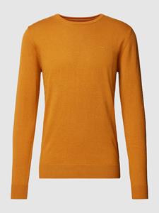 TOM TAILOR Sweatshirt Sweatshirt Pullover meliert mit Rippbündchen (1-tlg)