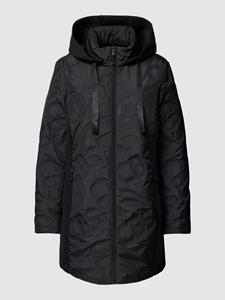 Christian Berg Woman Selection Hybride jack met inzet van scuba en capuchon