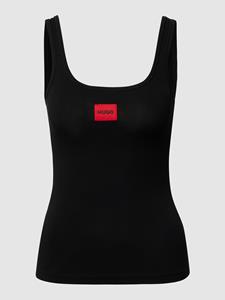 HUGO Trägertop "VEST RED LABEL", mit Markenlabel