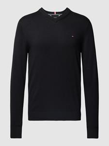 Tommy Hilfiger Gebreide pullover met V-hals, model 'PIMA'