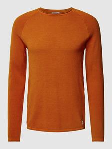 Jack & jones Gebreide pullover met labelpatch, model 'HILL'