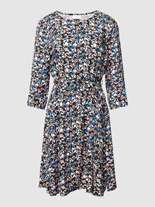 Vila Mini-jurk van viscose met stoffen riem, model 'CELINA'