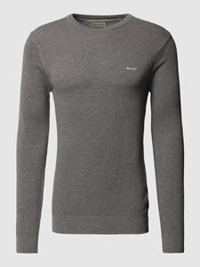 Gant Kapuzenpullover Rundhalspullover aus Baumwoll-Piqué