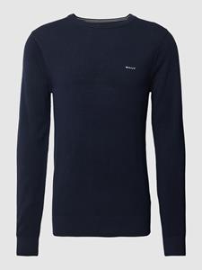 Gant Kapuzenpullover Rundhalspullover aus Baumwoll-Piqué