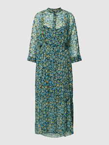 Esprit Midi-jurk van viscose met all-over bloemenmotief