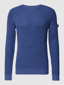 Joop Jeans Strickpullover "JJK-17Hadriano", mit textilem Logo-Badge auf dem linken Ärmel