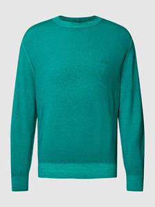 Boss Orange Gebreide pullover met labeldetail, model 'Astefe'