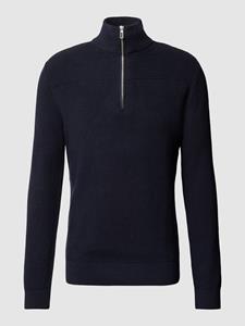 Tom Tailor Gebreide pullover met korte ritssluiting