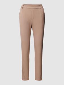 Vila Stoffhose Elegante Business Stoffhose Stretch Slim Fit mit Gummizug VIVARONE 5872 in Braun