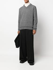 maisonmargiela Maison Margiela Gebreide trui met elleboogpatch - Grijs