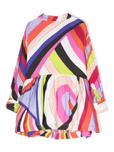 Blousejurk met grafische print - Rood