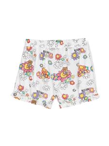 Moschino Kids Shorts met peplum afwerking - Wit