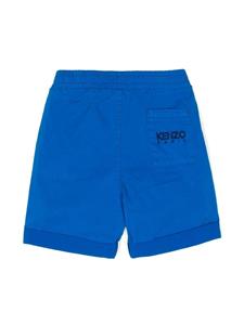 kenzokids Kenzo Kids Shorts met geborduurd logo - Blauw