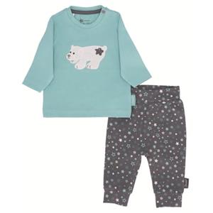 Sterntaler Set overhemd met lange mouwen en broek Elia ijzergrijs