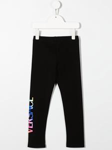 versacekids Versace Kids Legging met logoprint - Zwart