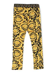 versacekids Versace Kids Legging met Barocco Kidsprint - Geel